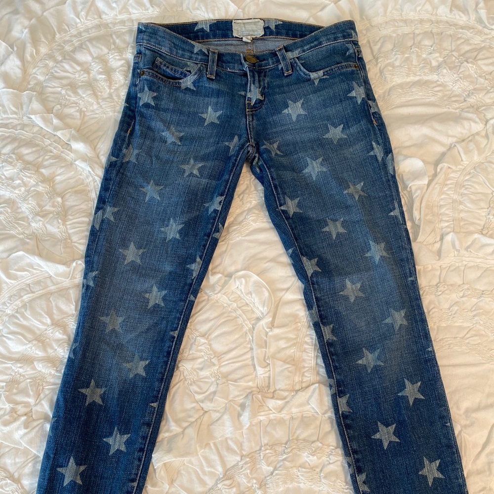 Current/Elliott Star Print Jeans